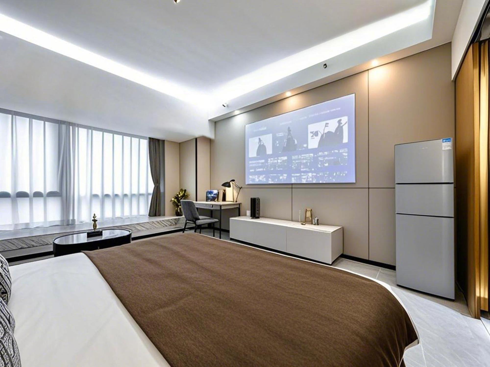 Yu Manju High-Floor Huge-Screen Audiovisual Hotel-Guangzhou Tower Zhujiang New Town Sports West Road Branch Bagian luar foto
