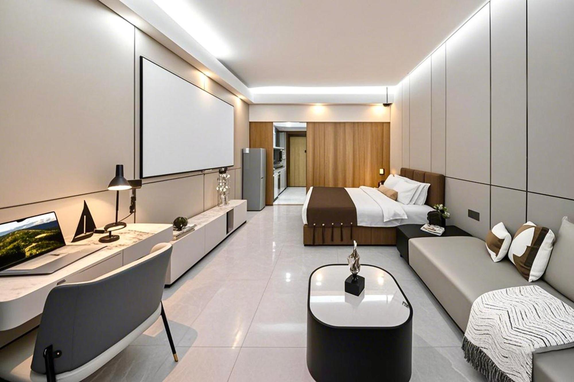 Yu Manju High-Floor Huge-Screen Audiovisual Hotel-Guangzhou Tower Zhujiang New Town Sports West Road Branch Bagian luar foto