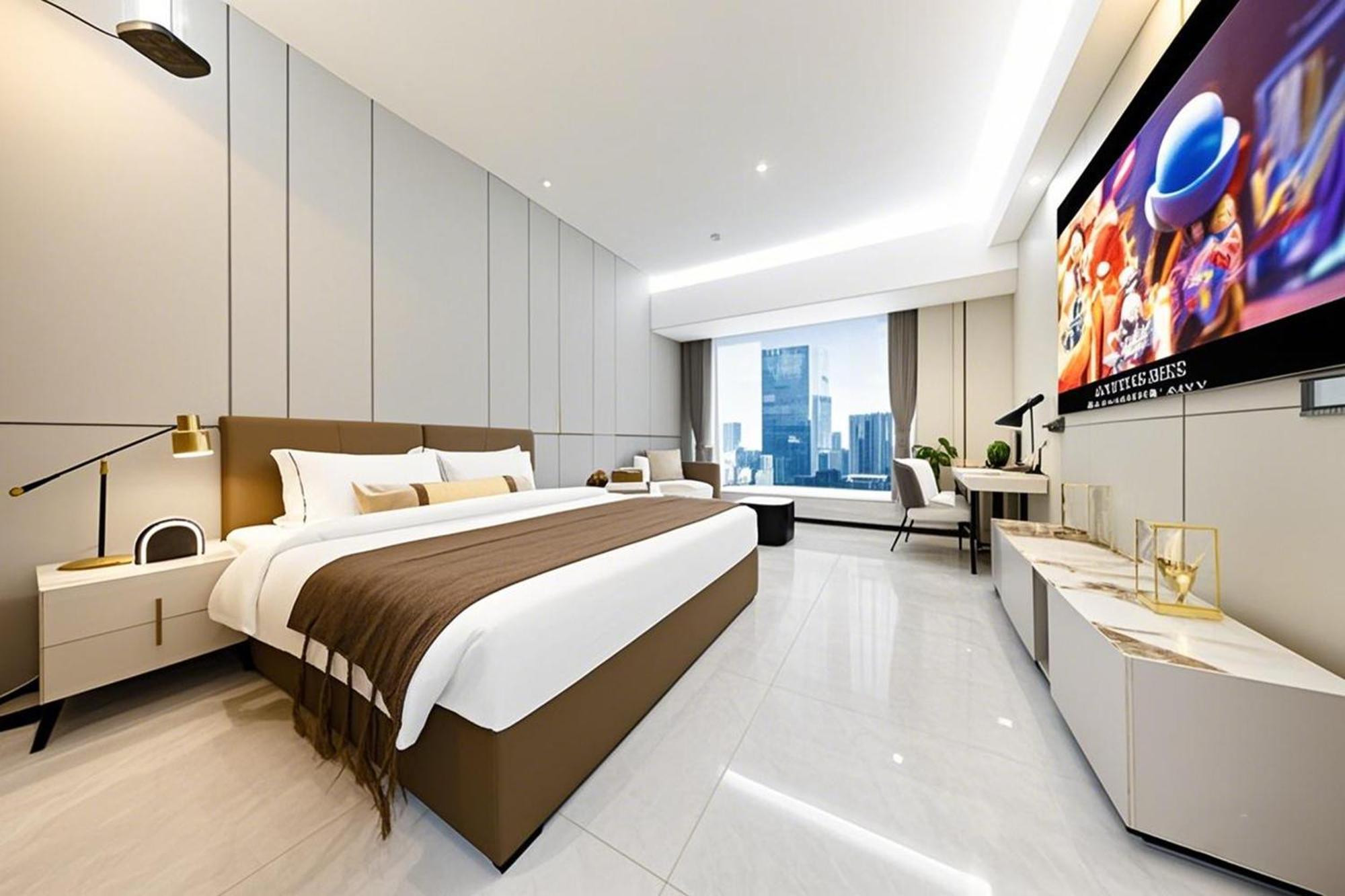 Yu Manju High-Floor Huge-Screen Audiovisual Hotel-Guangzhou Tower Zhujiang New Town Sports West Road Branch Bagian luar foto